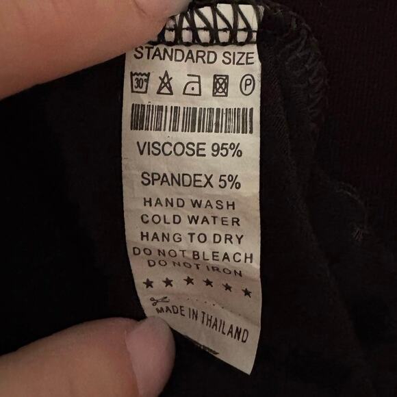 Mexicali Blues Black T-shirt Dress Flowy Asymmetrical Whimsy GOTH Lagenlook OS - Picture 8 of 9